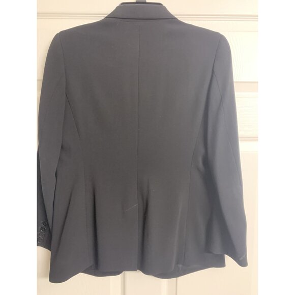 Talbots 4P Black Classic Blazer 2 Button Petite Fit Business Casual - Picture 3 of 11